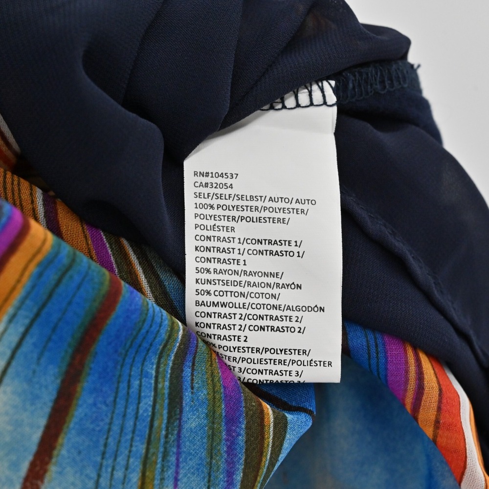 Anthropologie Tiny Sunburst Shift Dress Womens S Blue Cotton Boho Maximalist - Picture 7 of 8